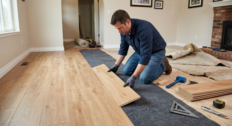 Laminate Floor Remodeling in Waukesha, WI