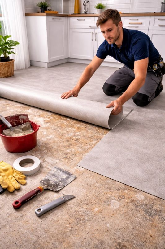 Linoleum Floor Installation in Franksville, WI