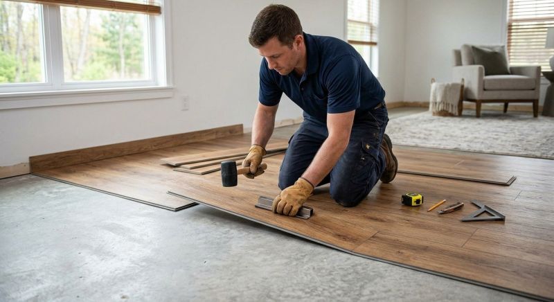 Luxury Vinyl Tile Installation in New Berlin, WI