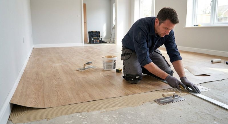 Sheet Flooring Installation in Germantown, WI