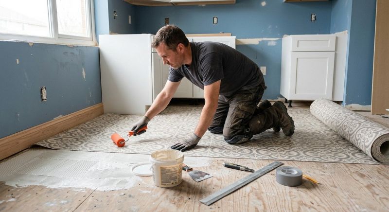 Sheet Flooring Installation in Mequon, WI
