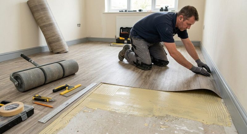 Sheet Linoleum Installation in Milwaukee, WI
