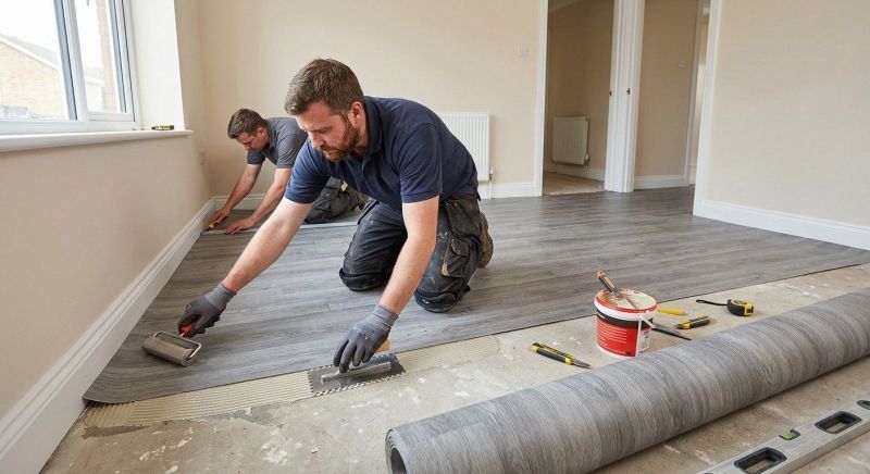 Sheet Linoleum Installation in Sussex, WI