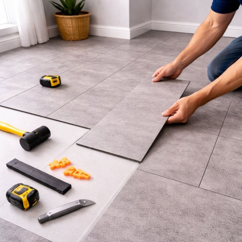 Vinyl Tile Installation in Waukesha, WI